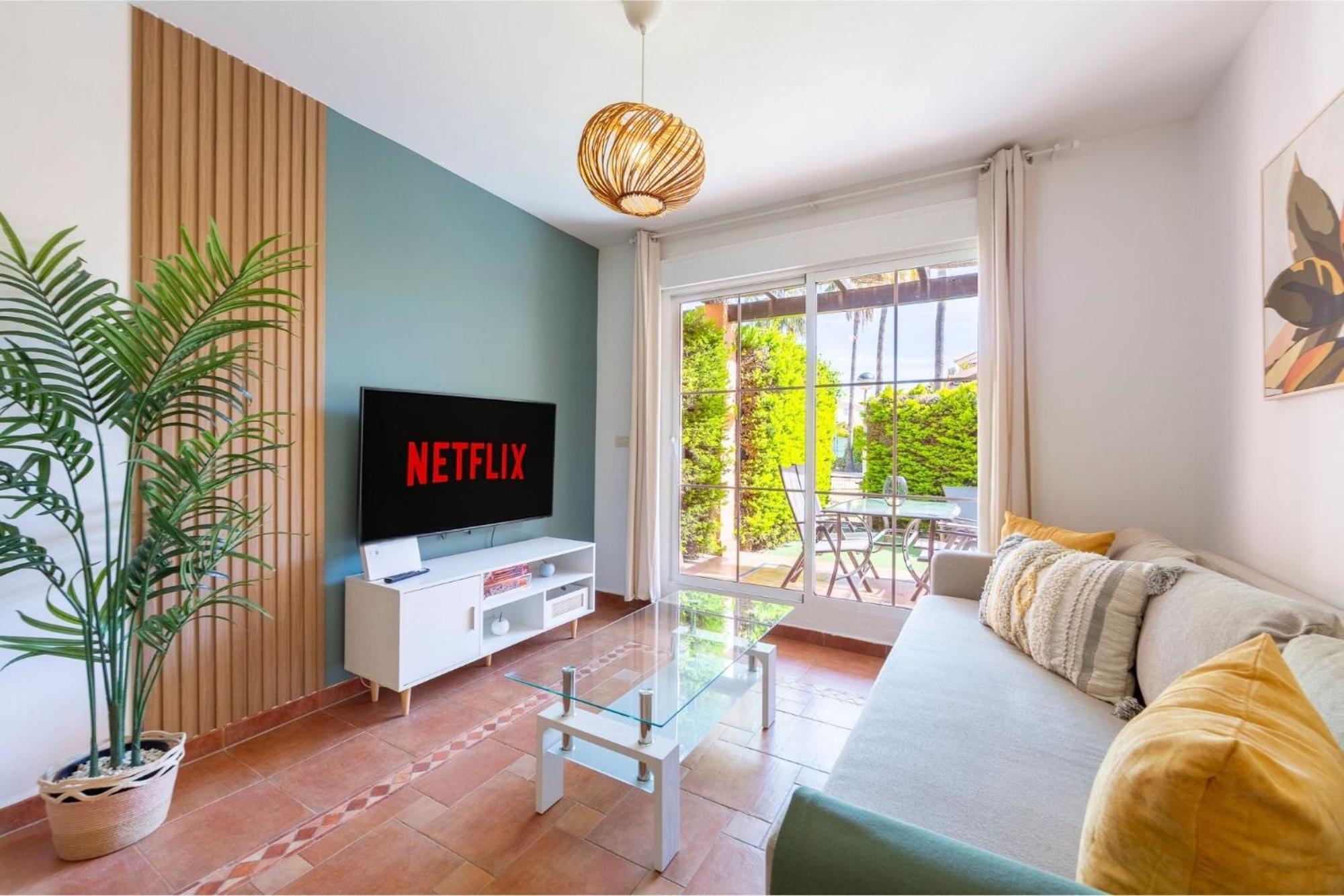 Jardin Privado # Netflix # Playa A 8Min # Wifi # Familia # Apartamento مْبيرا المظهر الخارجي الصورة