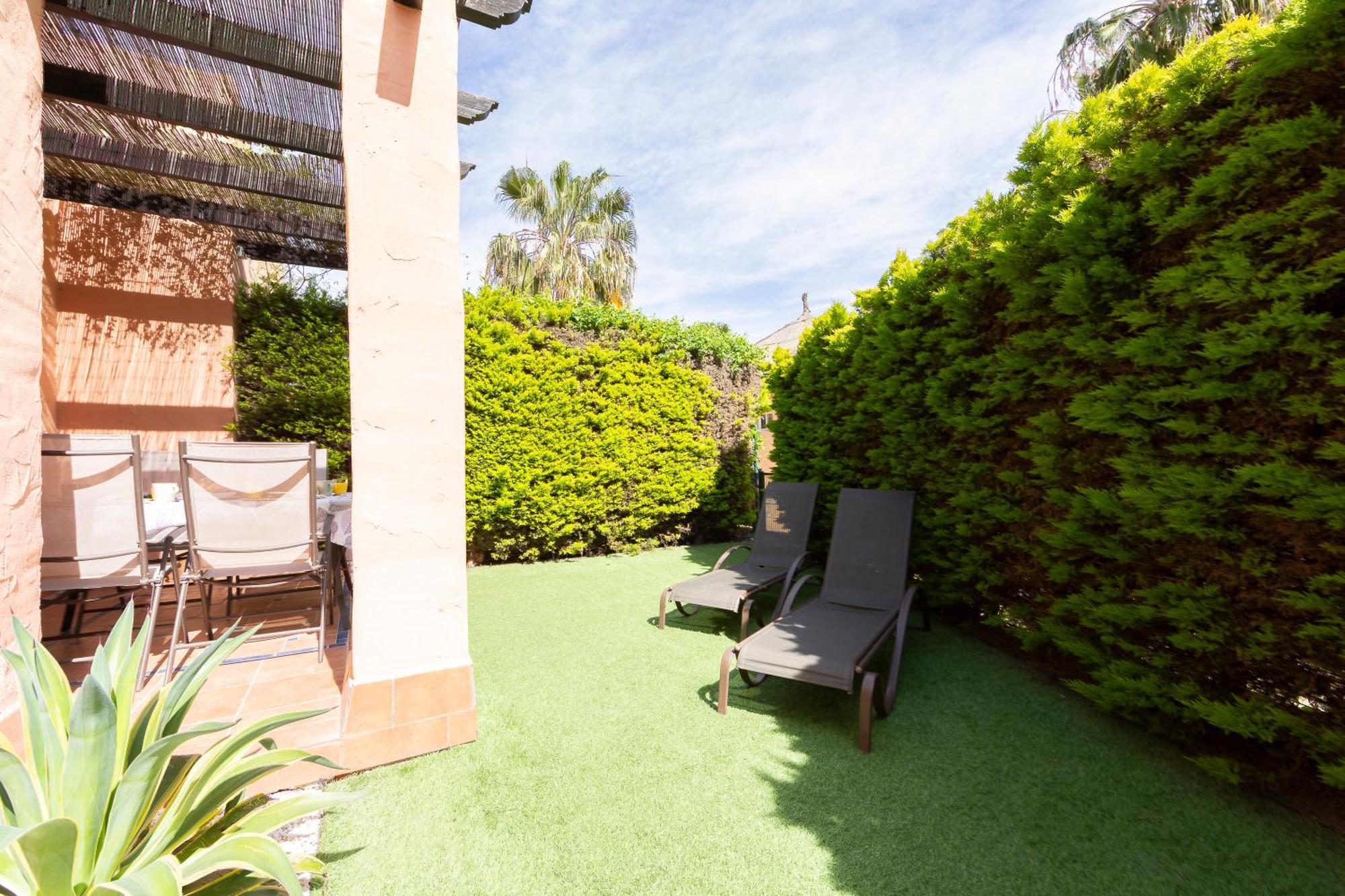 Jardin Privado # Netflix # Playa A 8Min # Wifi # Familia # Apartamento مْبيرا المظهر الخارجي الصورة